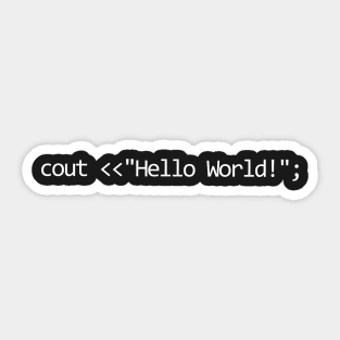 Hello world for Programmers Sticker